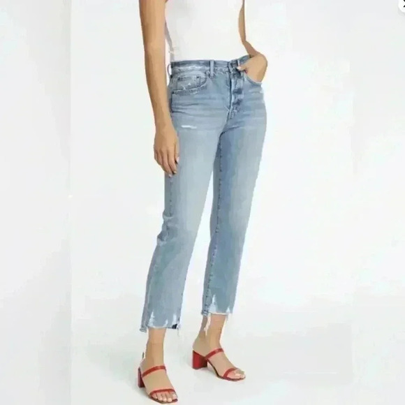 Pistola Denim Charlie Jeans Straight Leg Ankle - Light Blue Denim - Size 26 - Picture 1 of 7
